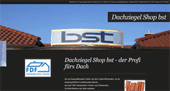 Desktop Screenshot of dachziegel-shop-bst.de